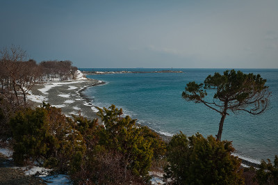 看黑海，冬天的风景
