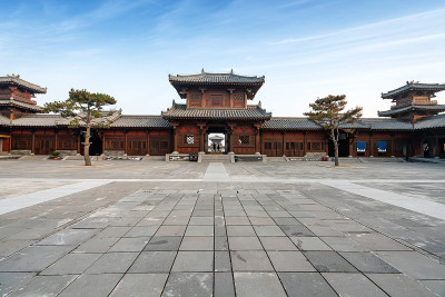 中国古代建筑古堡太原，山西，中国