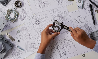工程师技术员设计图纸mechanicalÂ零件工程引擎
制造工厂工业工业工作项目蓝图测量轴承卡尺工具
