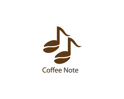 音乐笔记图标矢量
