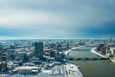 新泻市下大雪