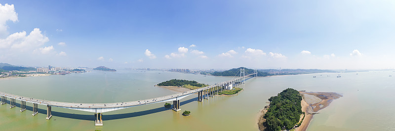 中国广东省南沙的虎门大桥风景