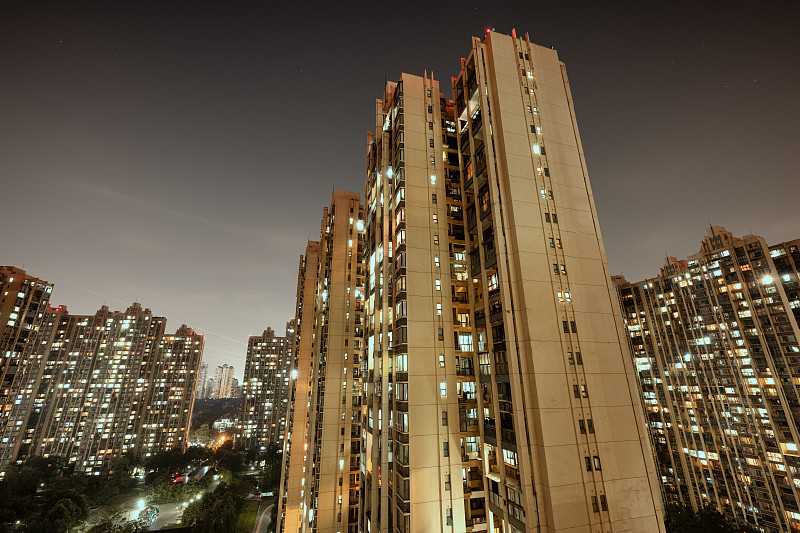 夜景城市高层