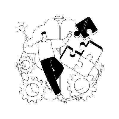 心智健康抽象概念矢量插图。