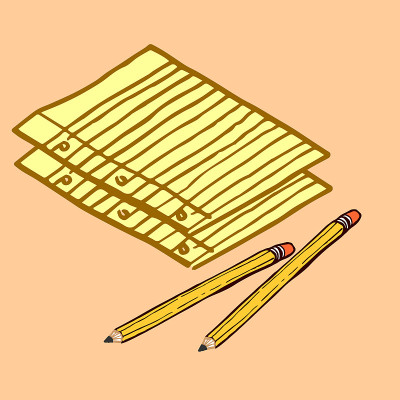铅笔和纸