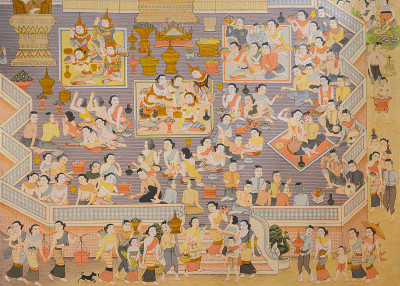 泰国佛教寺庙壁画