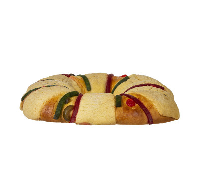 美味的rosca de reyes墨西哥传统。