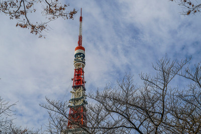 蓝天和东京塔(某些建筑)