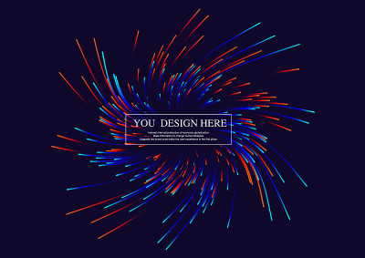 Lines composed of glowing backgrounds, abstract ve