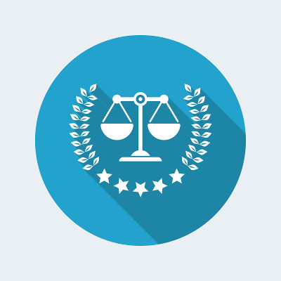 Legal assistance service icon