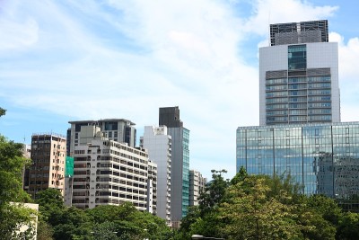 香港九龙的天际线
