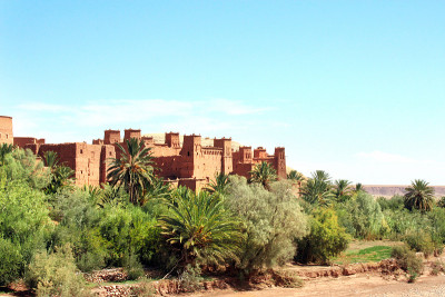 Kasbah Ait Ben Haddou，阿特拉斯山脉，摩洛哥