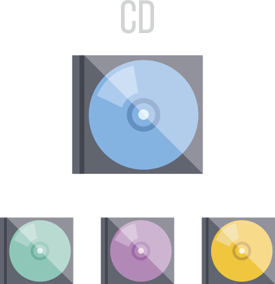 向量CD图标