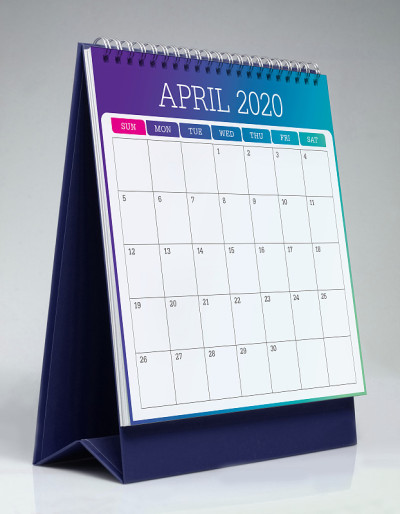 简单的台历2020年4月