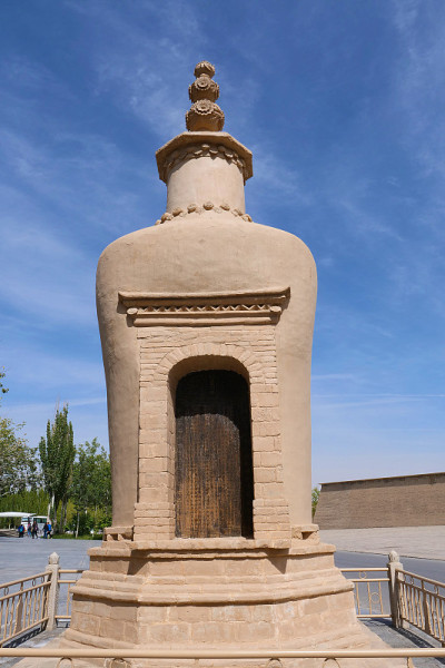 中国甘肃敦煌莫高窟的古代佛教建筑