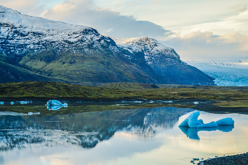 冰岛Fjallsárlón冰川湖