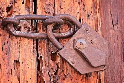 Old Lock - Santa Catalina修道院，阿雷基帕，秘鲁