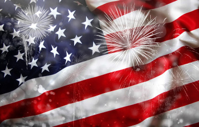 在美国庆祝独立日