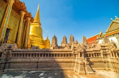 吴哥窟翡翠佛寺模型，大皇宫，曼谷，泰国