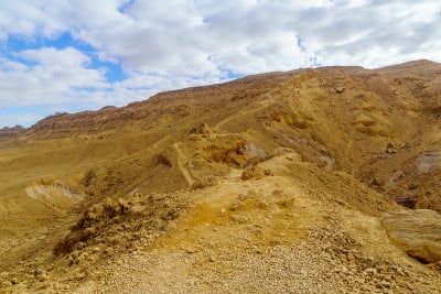 Makhtesh Ramon火山口景观(来自Ardon山)