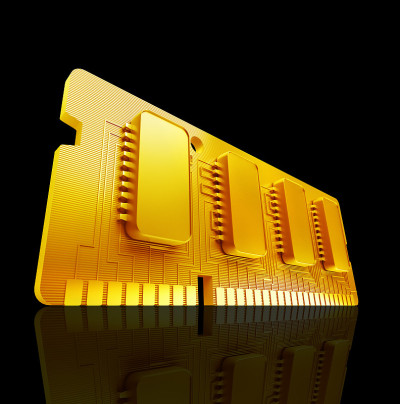 计算机RAM存储卡64gb 3d渲染高分辨率