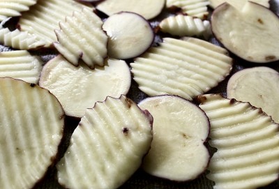 Potatos sliced