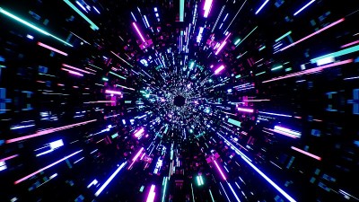 发光的霓虹灯颜色机械图案纹理背景
