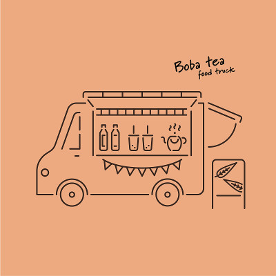 奶茶餐车