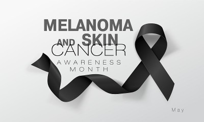 Melanoma and Skin Cancer Awareness Calligraphy Pos