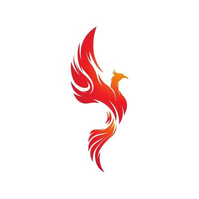 凤凰矢量图标插图