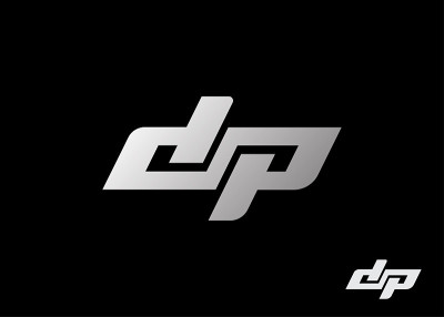 首字母DP字母组合标志模板。矢量图