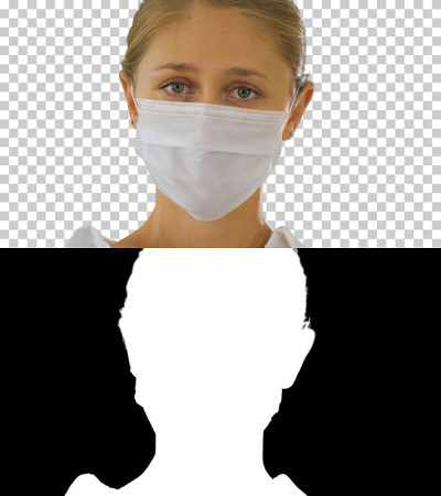 带着医用防护面具的女商人，阿尔法频道