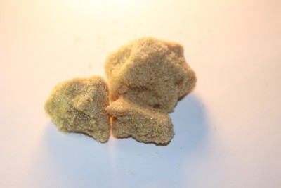 Clumps of brown sugar. Brown sugar is simply a mus