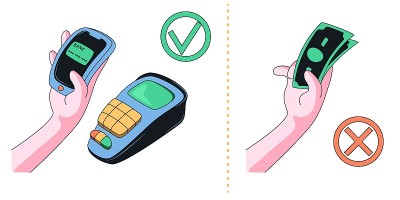 网上交易和现金支付