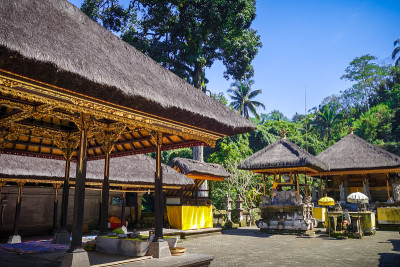 Kawi temple山，Ubud，印度尼西亚巴厘岛
