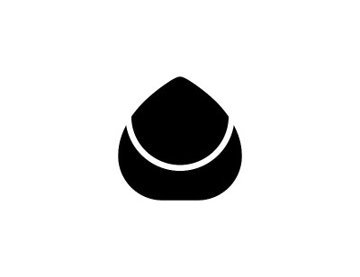 栗矢量图标。孤立的栗子，扁平的坚果符号-向量