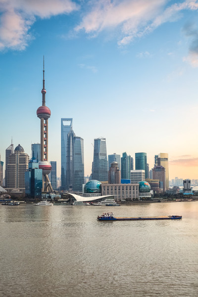 上海浦东黄昏