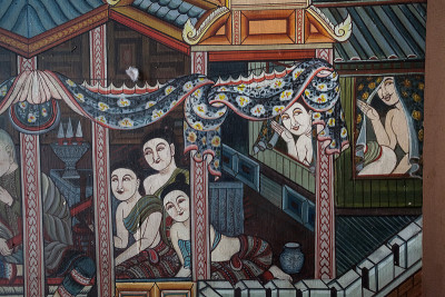 泰国南省普民壁画
