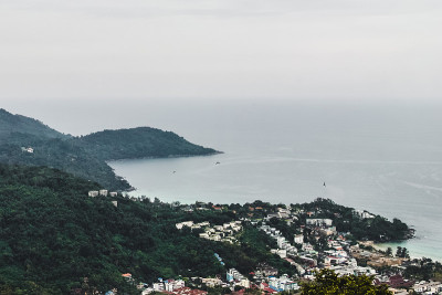 泰国普吉岛的高架景观