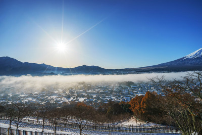 富士山红塔，藤吉田，日本