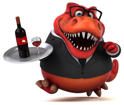有趣的Trex - 3D插图