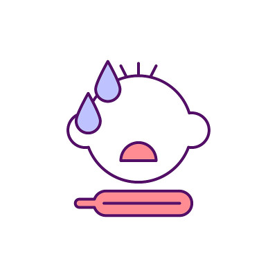发烧宝宝的RGB颜色图标