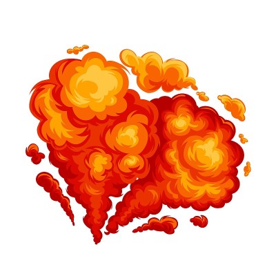 红色爆炸，火云