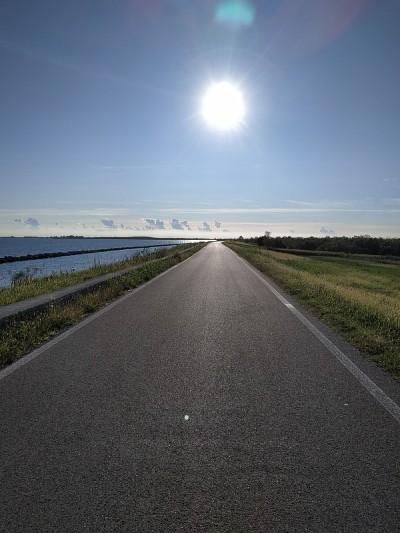 太阳照在我脸上，我跑向地平线