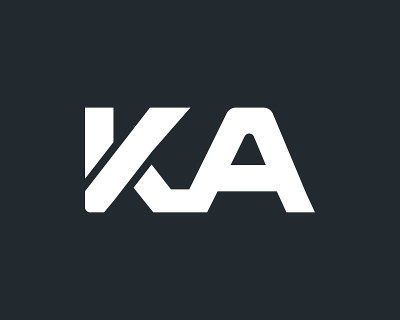 首字母KA标志设计模板。KA标志设计
