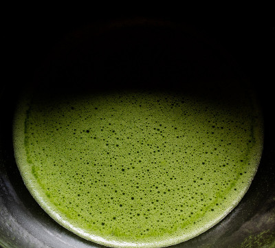 抹茶绿茶特写