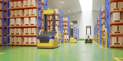 AGV叉车-仓库运输更安全。