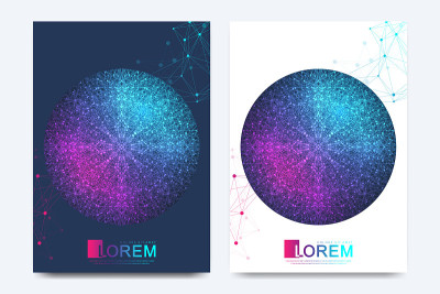 Modern vector template for brochure, leaflet, flye