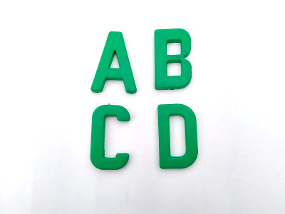 塑料大写字母