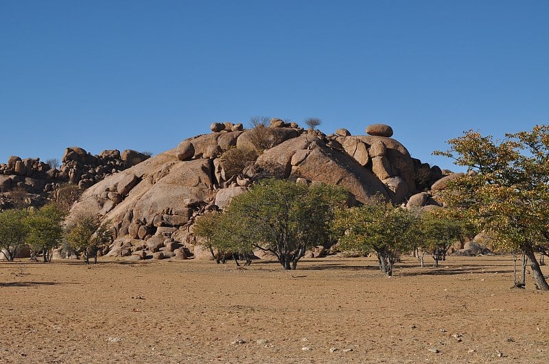 Twyfelfontein附近的全景，纳米比亚